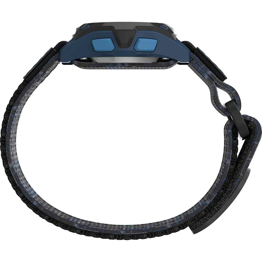 Kid's Digital 35mm Watch - Blue Camo w/Fastwrap Strap