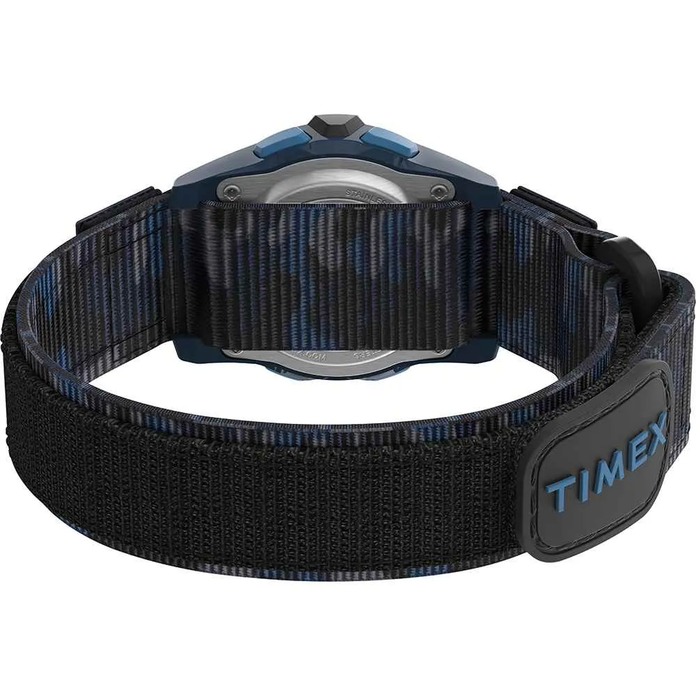 Kid's Digital 35mm Watch - Blue Camo w/Fastwrap Strap