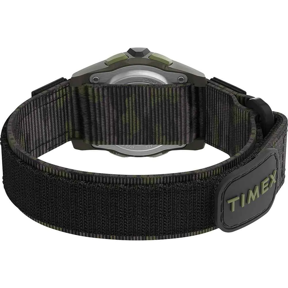 Kid's Digital 35mm Watch - Green Camo w/Fastwrap Strap