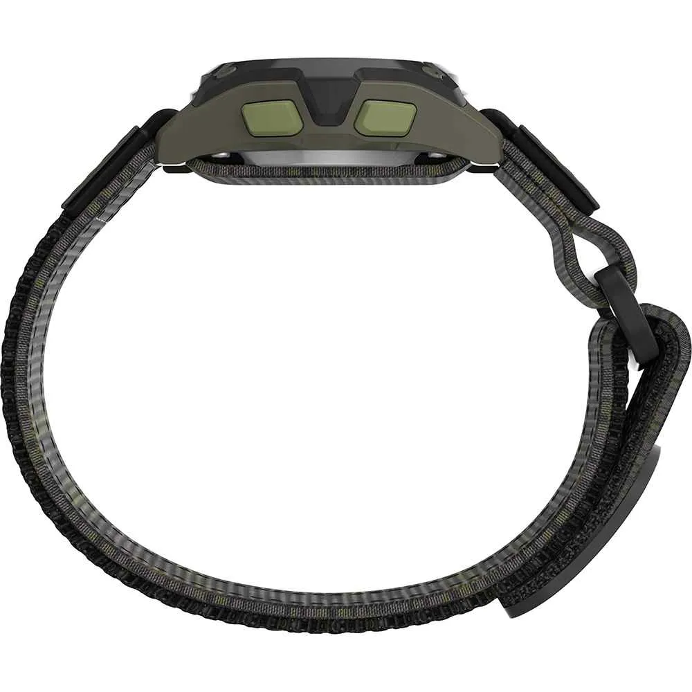 Kid's Digital 35mm Watch - Green Camo w/Fastwrap Strap