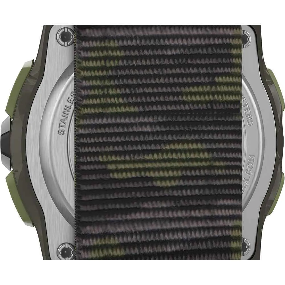 Kid's Digital 35mm Watch - Green Camo w/Fastwrap Strap