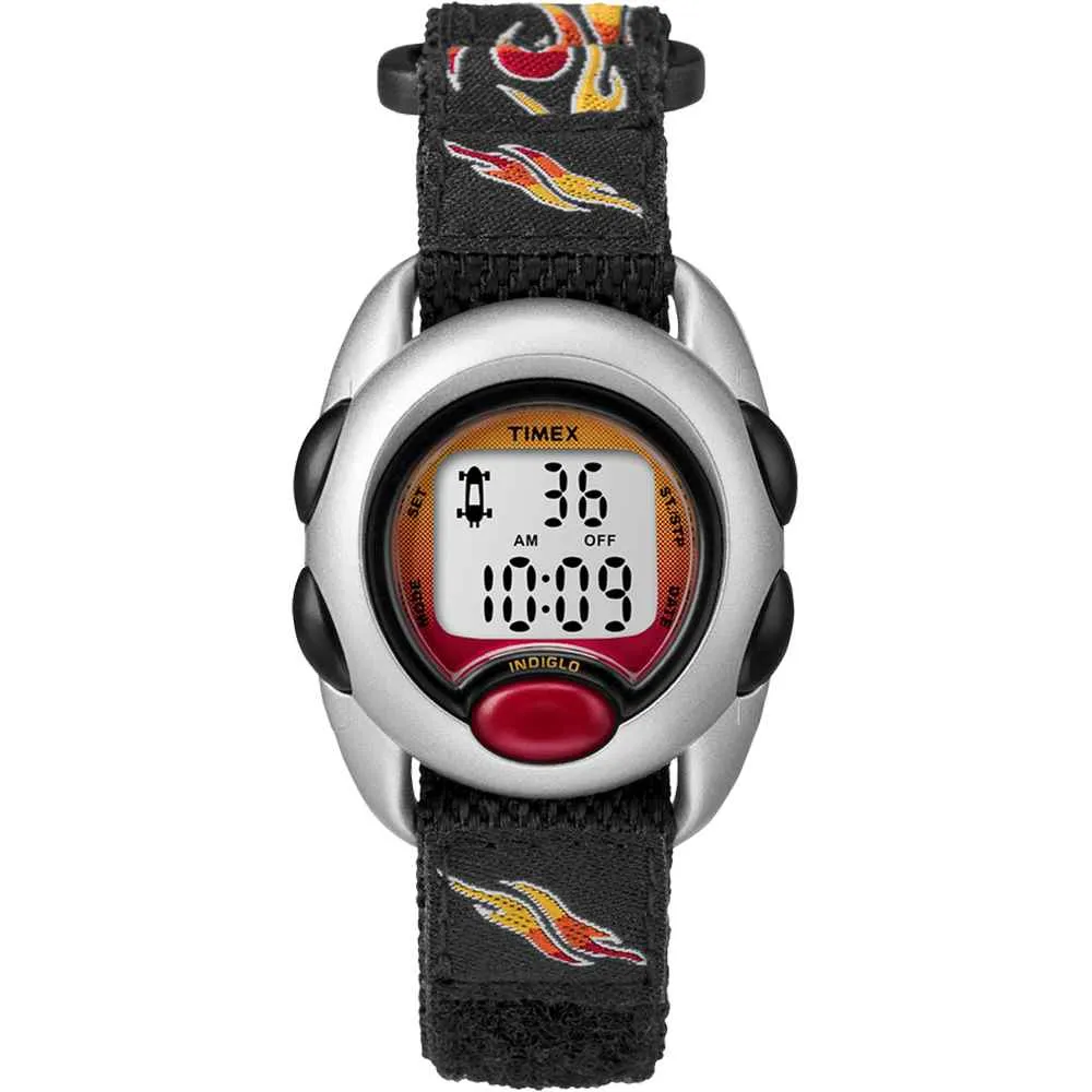 Kid's Digital Nylon Band Watch - Flames
