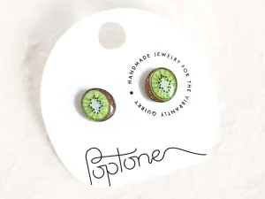 Kiwi Fruit Stud Earrings