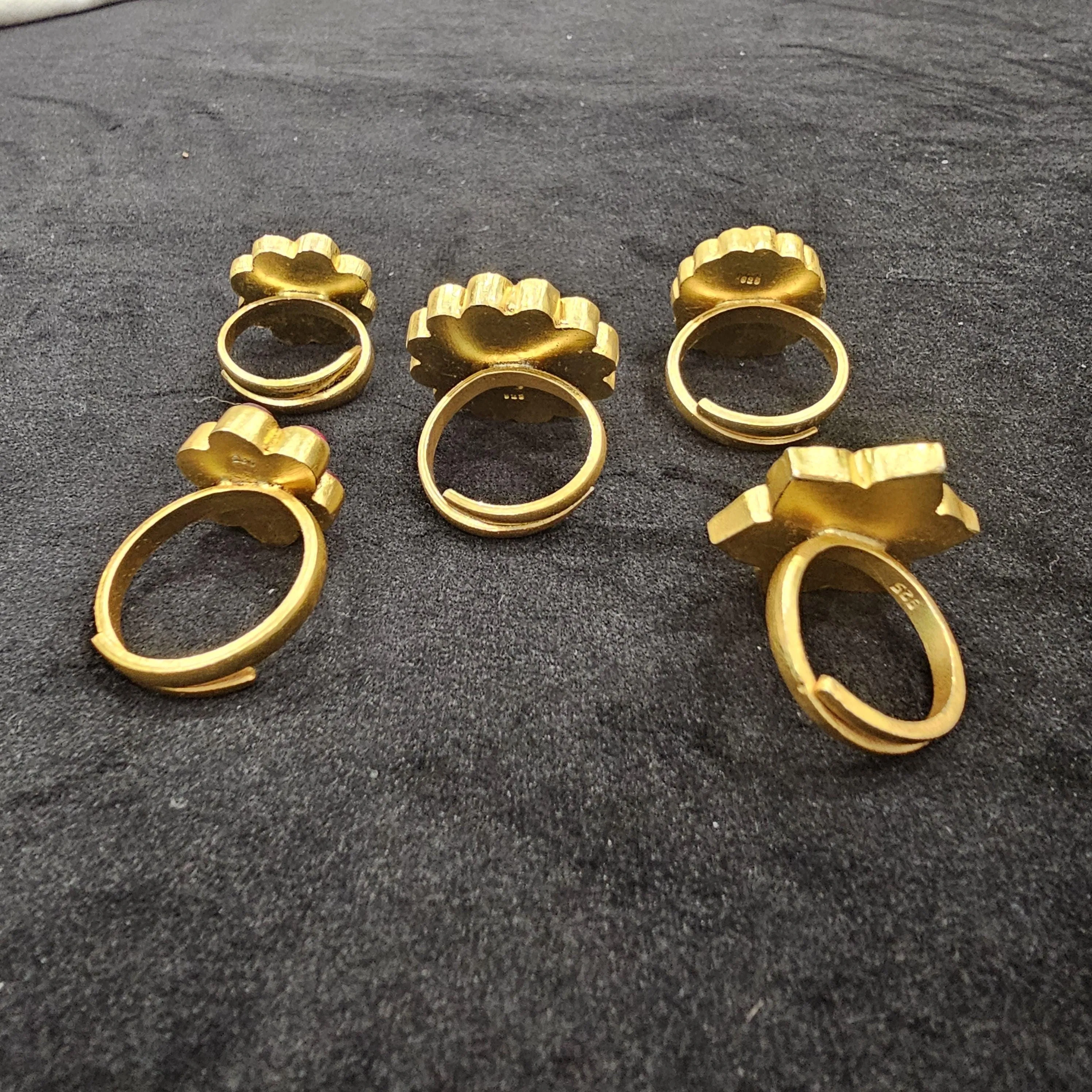 kundan Adjustable rings