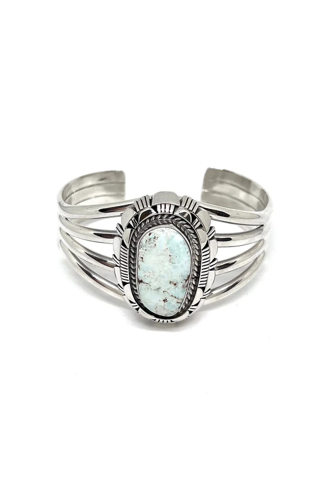 Larry Yazzie  Dry Creek Turquoise Cuff Bracelet
