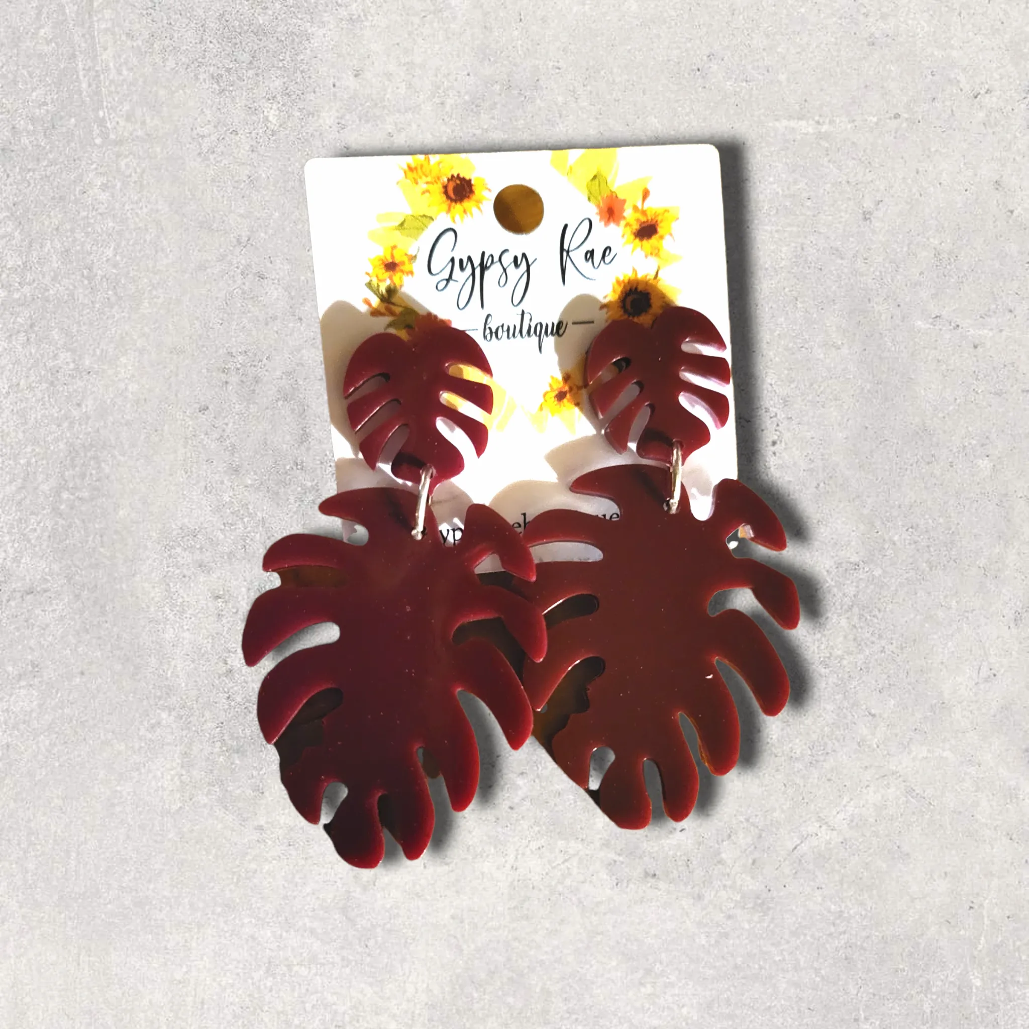 Leaf Resin Earrings