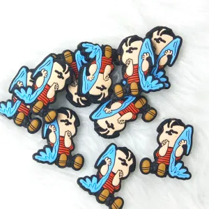 Little Boy Charlie with Blanket Silicone Focal Beads Wholesale, Character Focal Beads