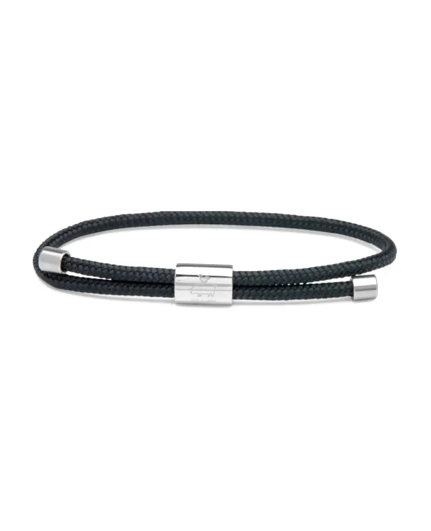 Little Lewis Navy Silver  Bracelet