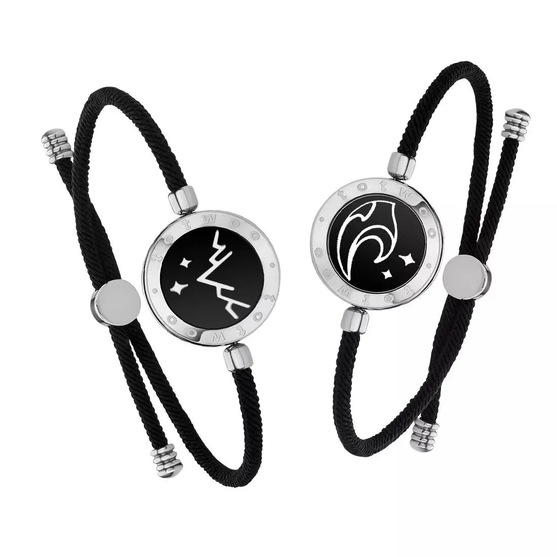 long distance touch  light up&Vibrate Bracelets for Couples