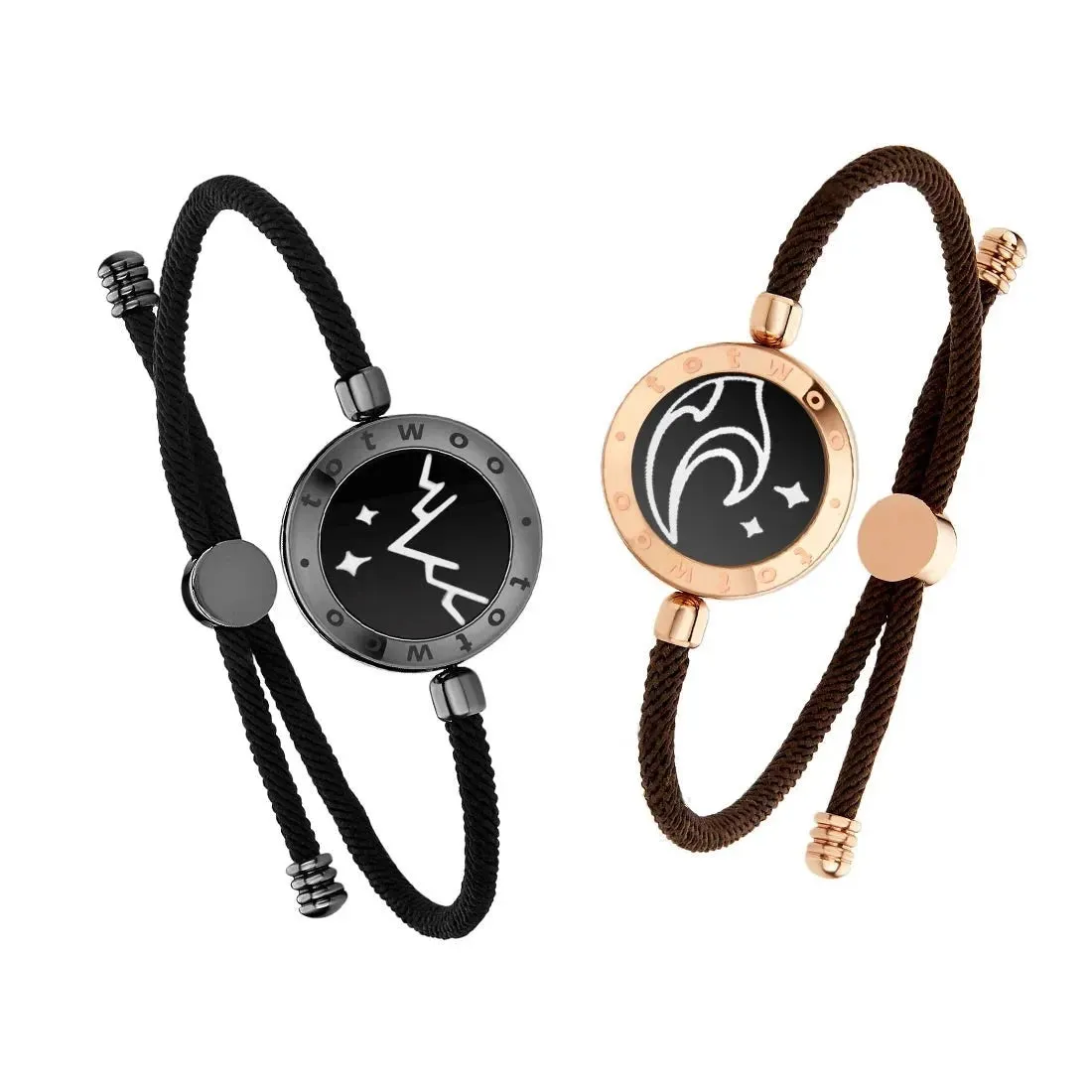 long distance touch  light up&Vibrate Bracelets for Couples