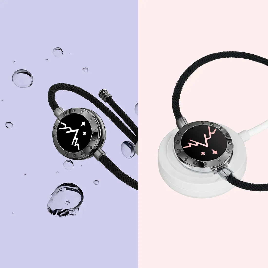 long distance touch  light up&Vibrate Bracelets for Couples