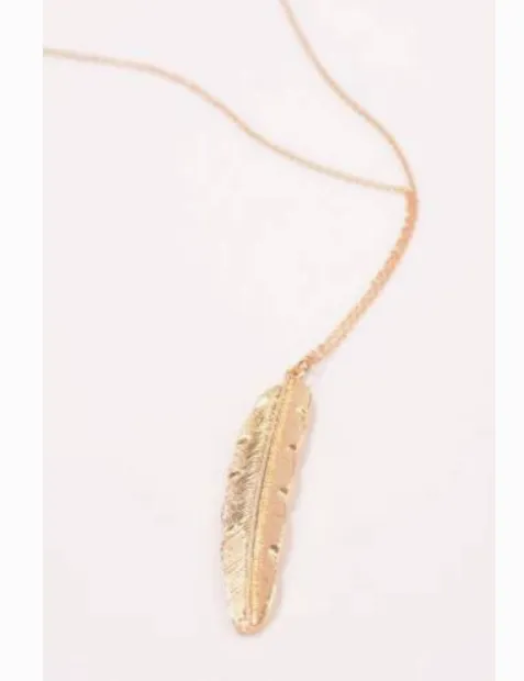 Long Feather Necklace