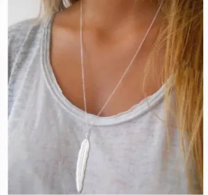 Long Feather Necklace