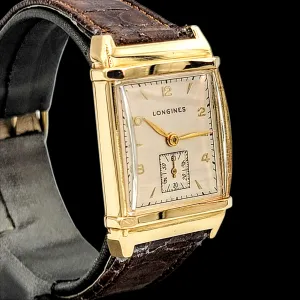 LONGINES 14K Solid Gold Watch Cal. 9L Swiss 1947