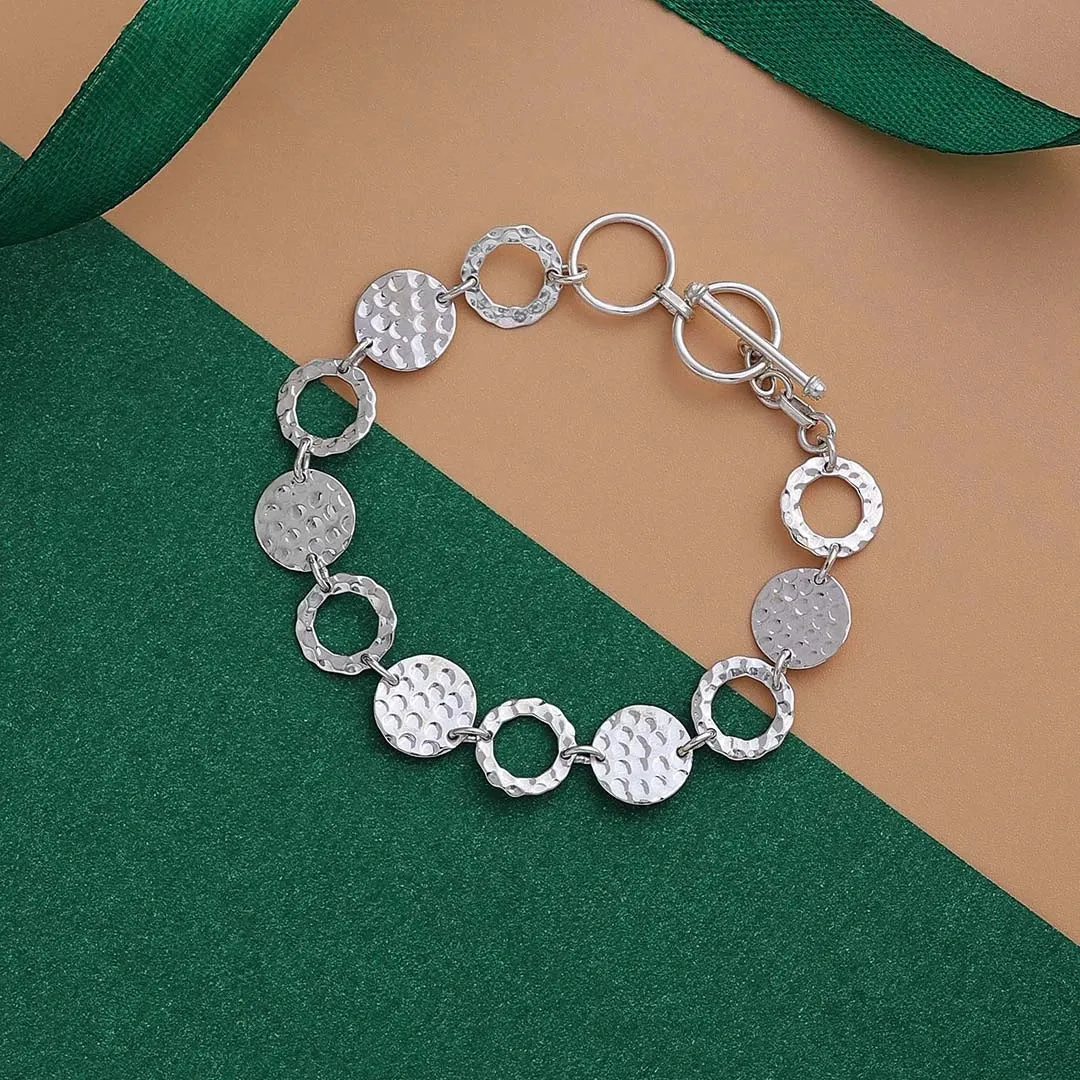 Lucky Coin Charm Custom Fit 925 Sterling Silver Bracelet