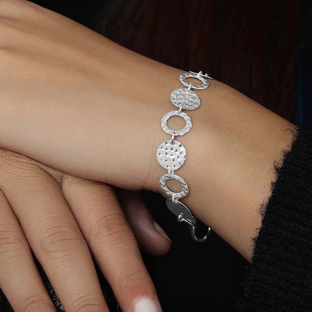 Lucky Coin Charm Custom Fit 925 Sterling Silver Bracelet