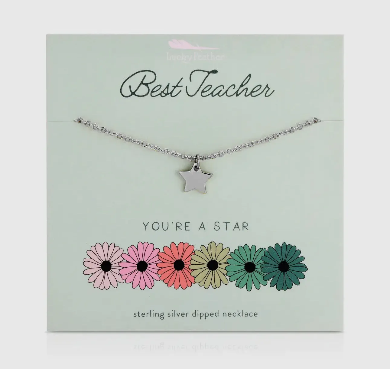 Lucky Feather Teacher & Grad Necklaces