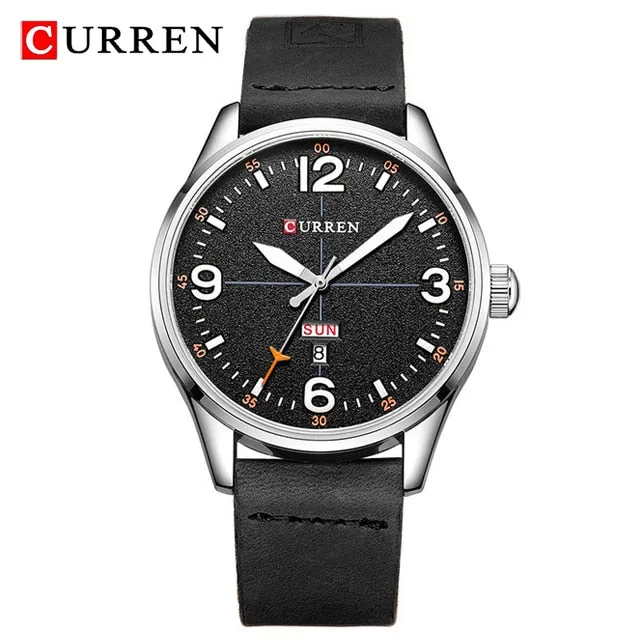 Luxury Brand CURREN Men Watches Fashion Casual Sports Wrist Watch Men Leather Military Watch Mens Quartz Clock Relogio Masculino