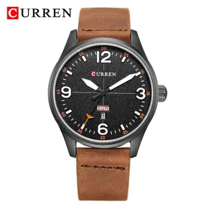 Luxury Brand CURREN Men Watches Fashion Casual Sports Wrist Watch Men Leather Military Watch Mens Quartz Clock Relogio Masculino