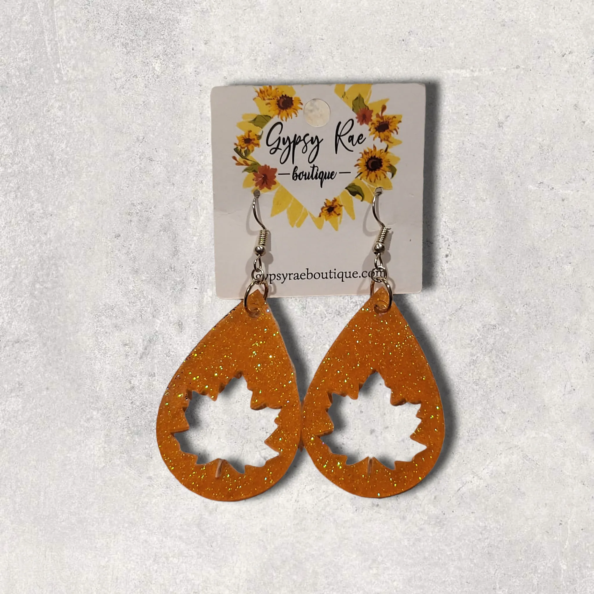 Maple Leaf Teardrop Earrings