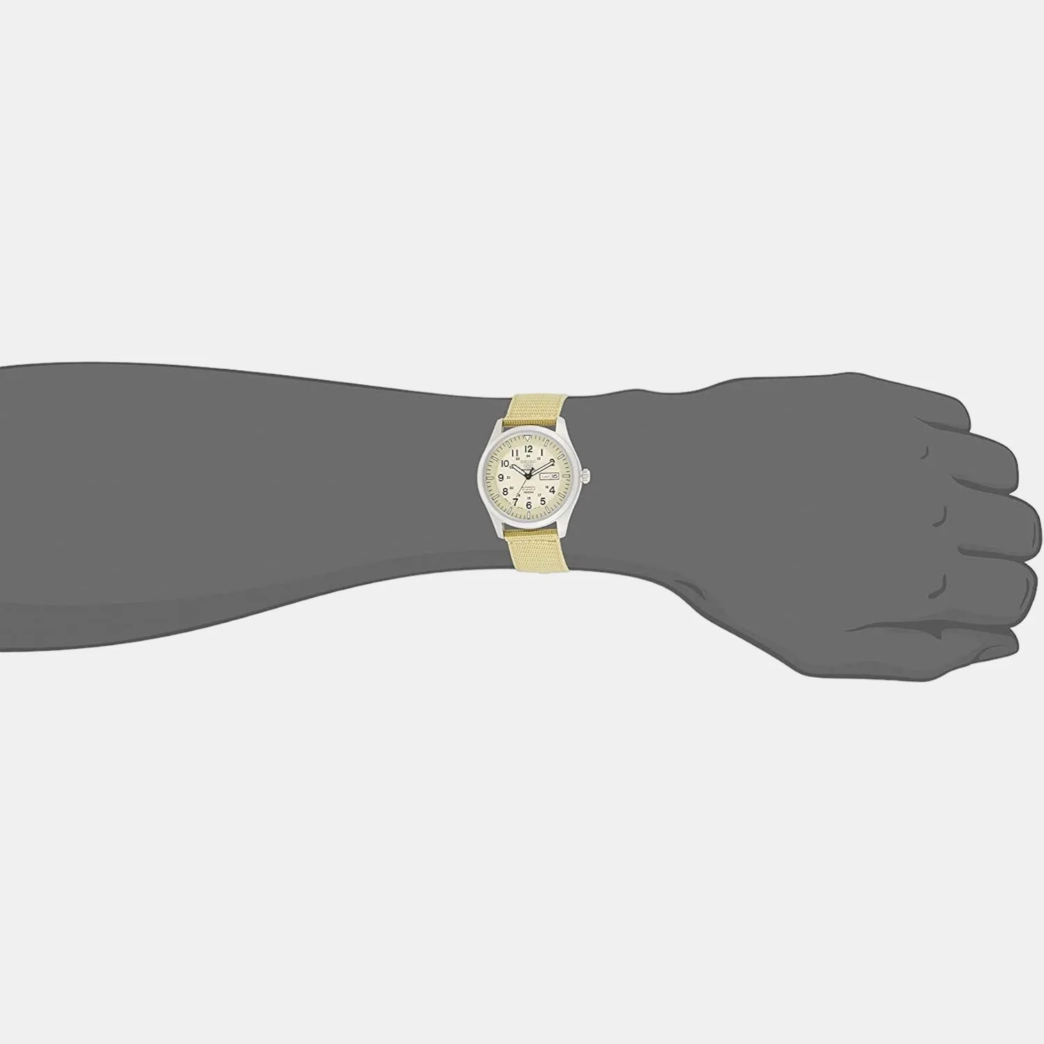 Men's Beige Analog Resin Watch SRZ071J1