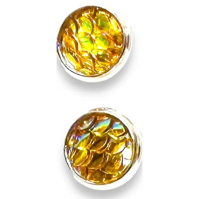 Mermaid Studs/Scale Resin Earrings/Mermaid Earrings