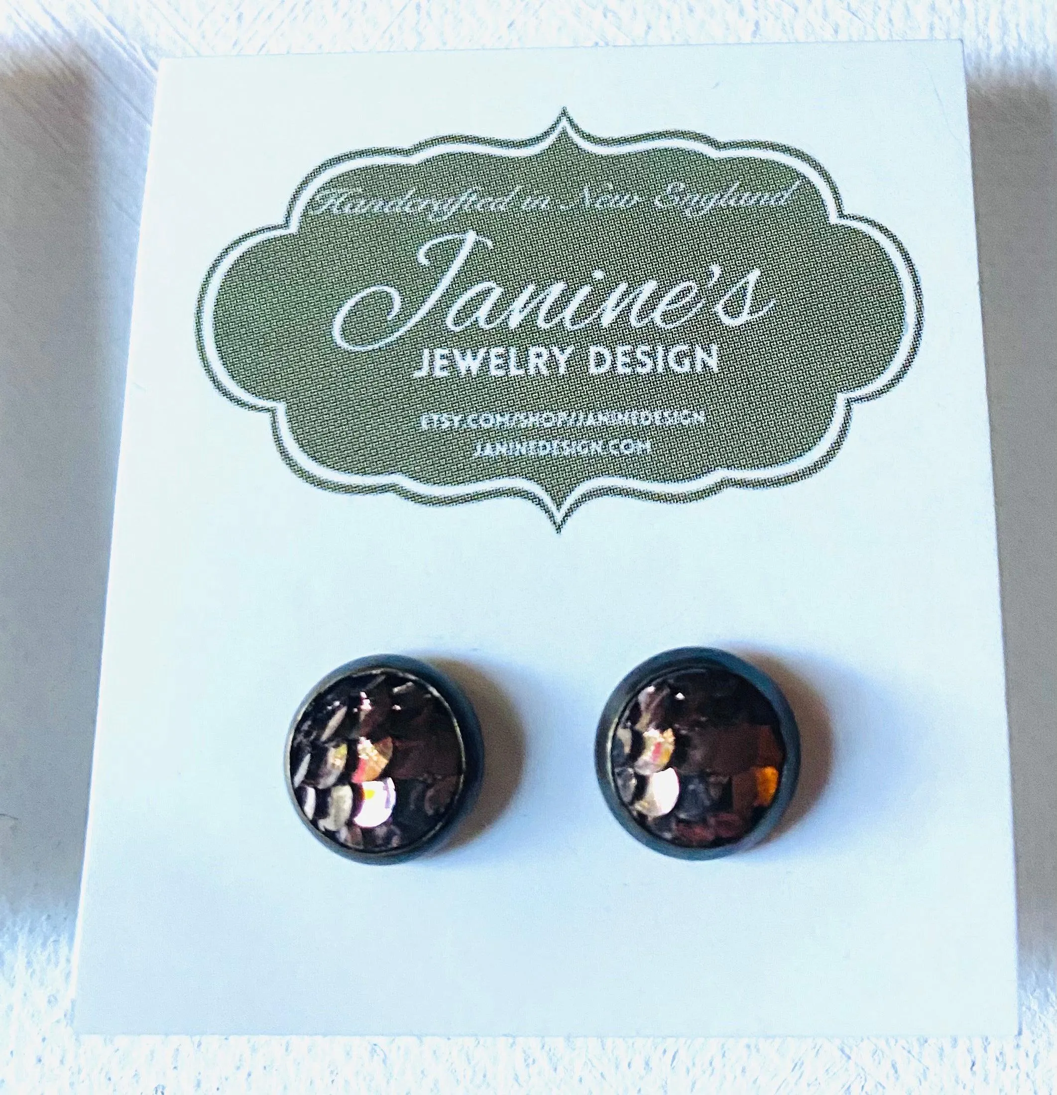 Mermaid Studs/Scale Resin Earrings/Mermaid Earrings