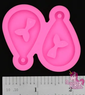 Mermaid Tail Teardrop Earring Mold