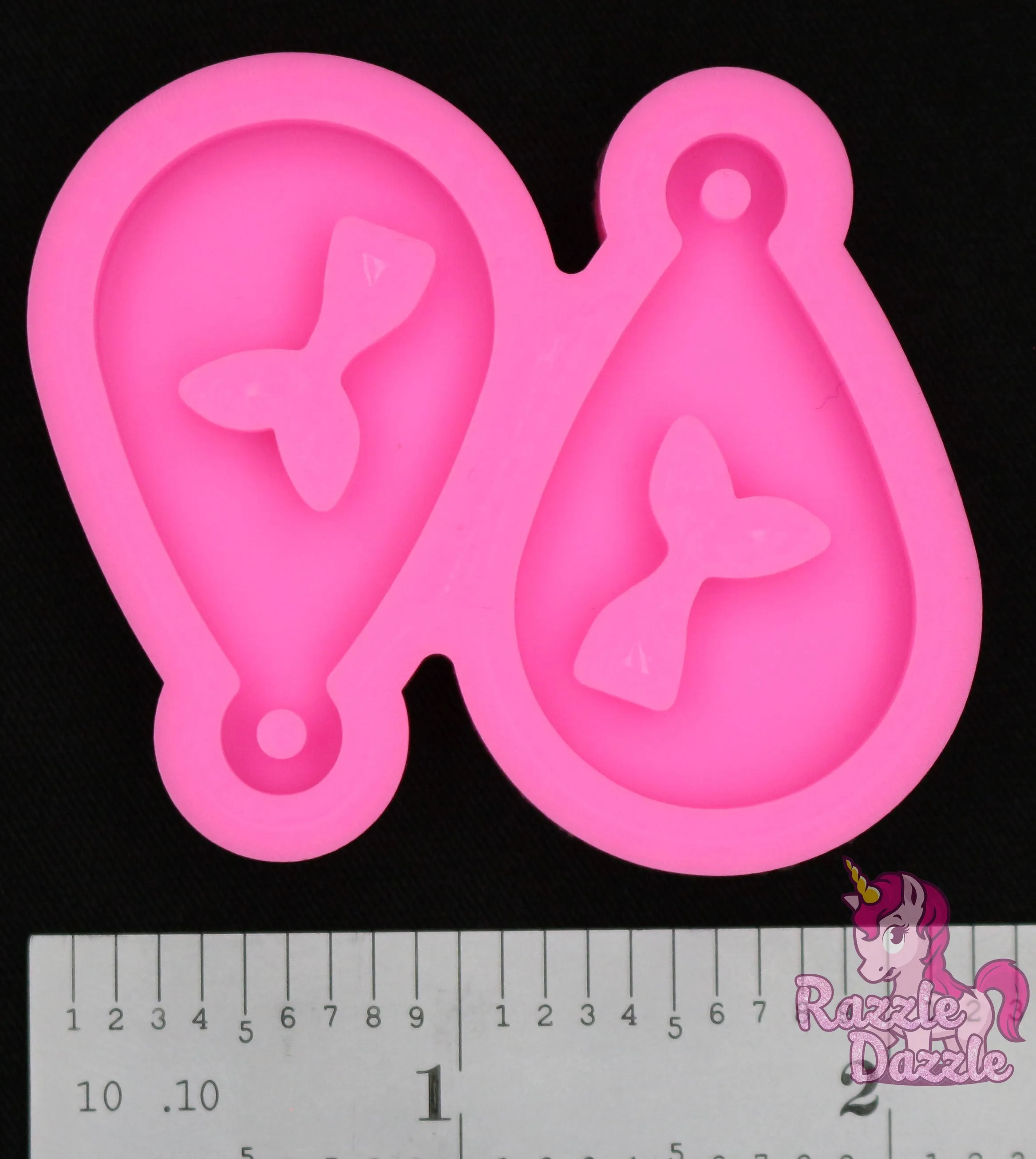 Mermaid Tail Teardrop Earring Mold