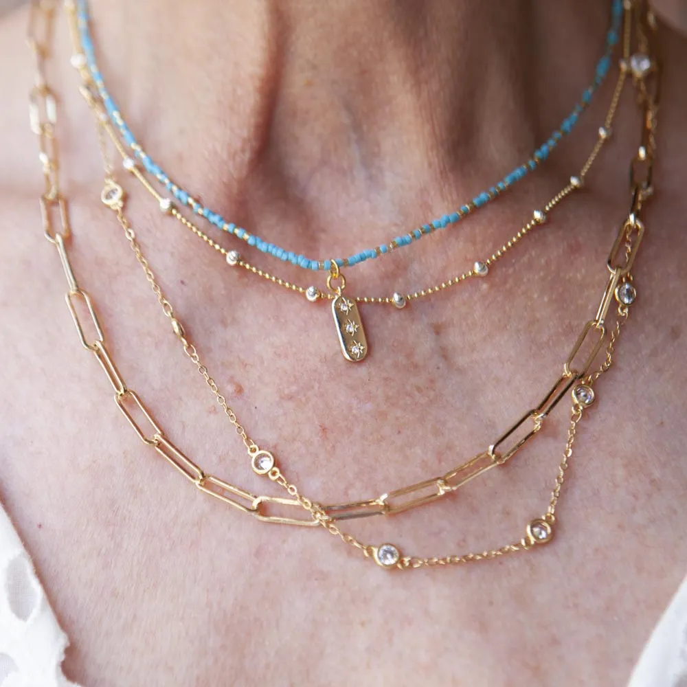 Mini Bead Chain Necklace