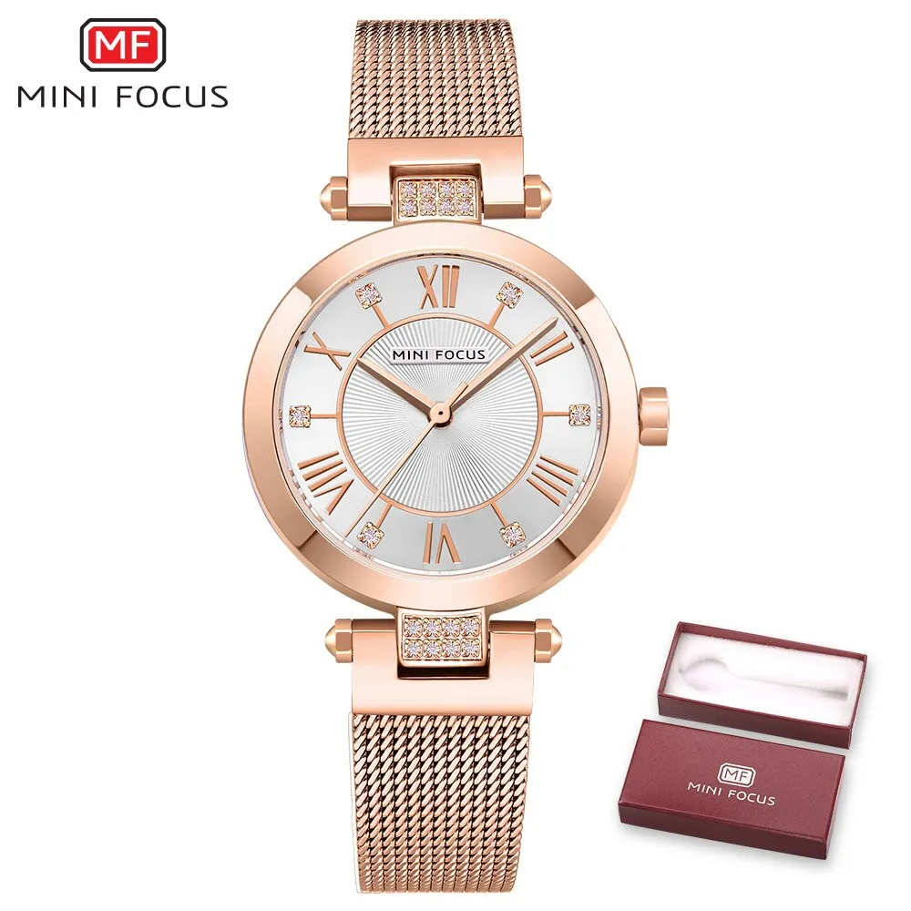 MINI FOCUS Ladys Luxury Brand Women Watches Waterproof Fashion Watch for Woman Ladies Wrist Watch Relogio Feminino Montre Femme