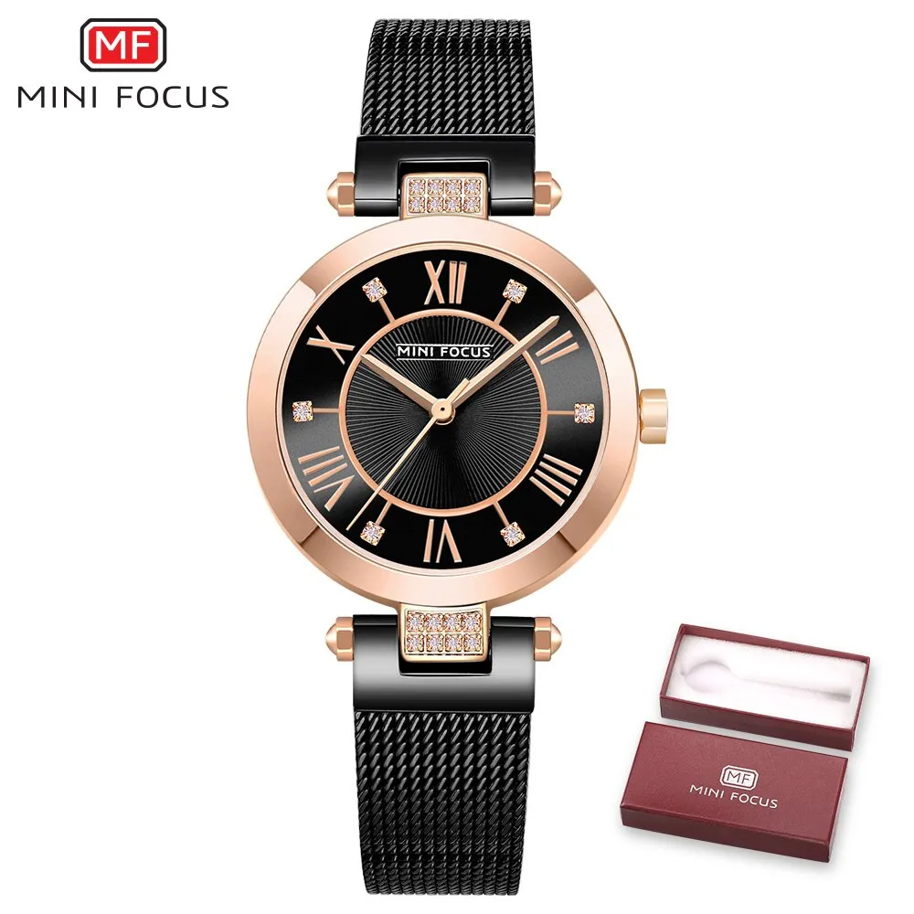MINI FOCUS Ladys Luxury Brand Women Watches Waterproof Fashion Watch for Woman Ladies Wrist Watch Relogio Feminino Montre Femme