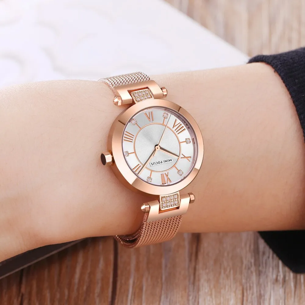 MINI FOCUS Ladys Luxury Brand Women Watches Waterproof Fashion Watch for Woman Ladies Wrist Watch Relogio Feminino Montre Femme