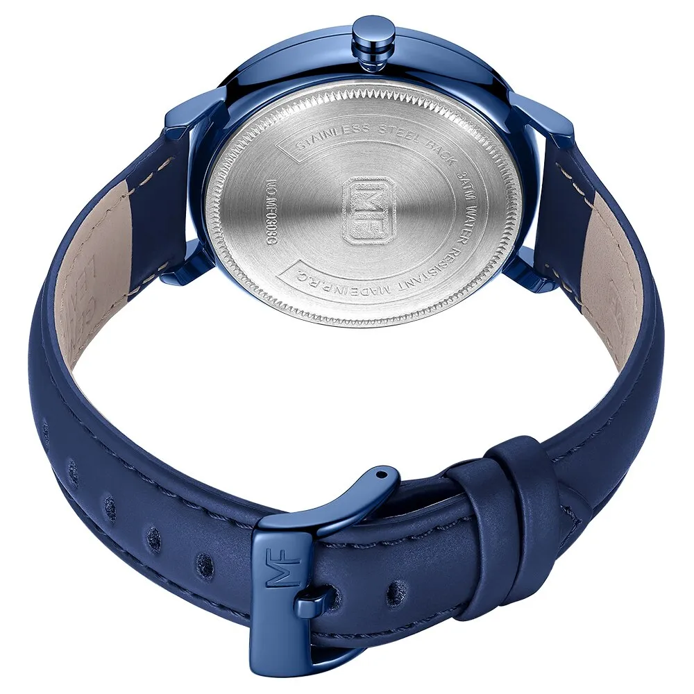 MINI FOCUS Luxury Brand Men Watch Male Leather Watchband Watches Simple Style Casual Waterproof Wristwatch Montre Femme
