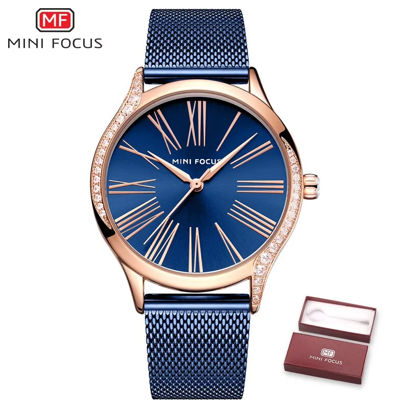 MINI FOCUS Women Watches Luxury Brand Quartz Watch Womens Fashion Casual Dress Simple Watch Waterproof Ladies Clock Reloj Mujer