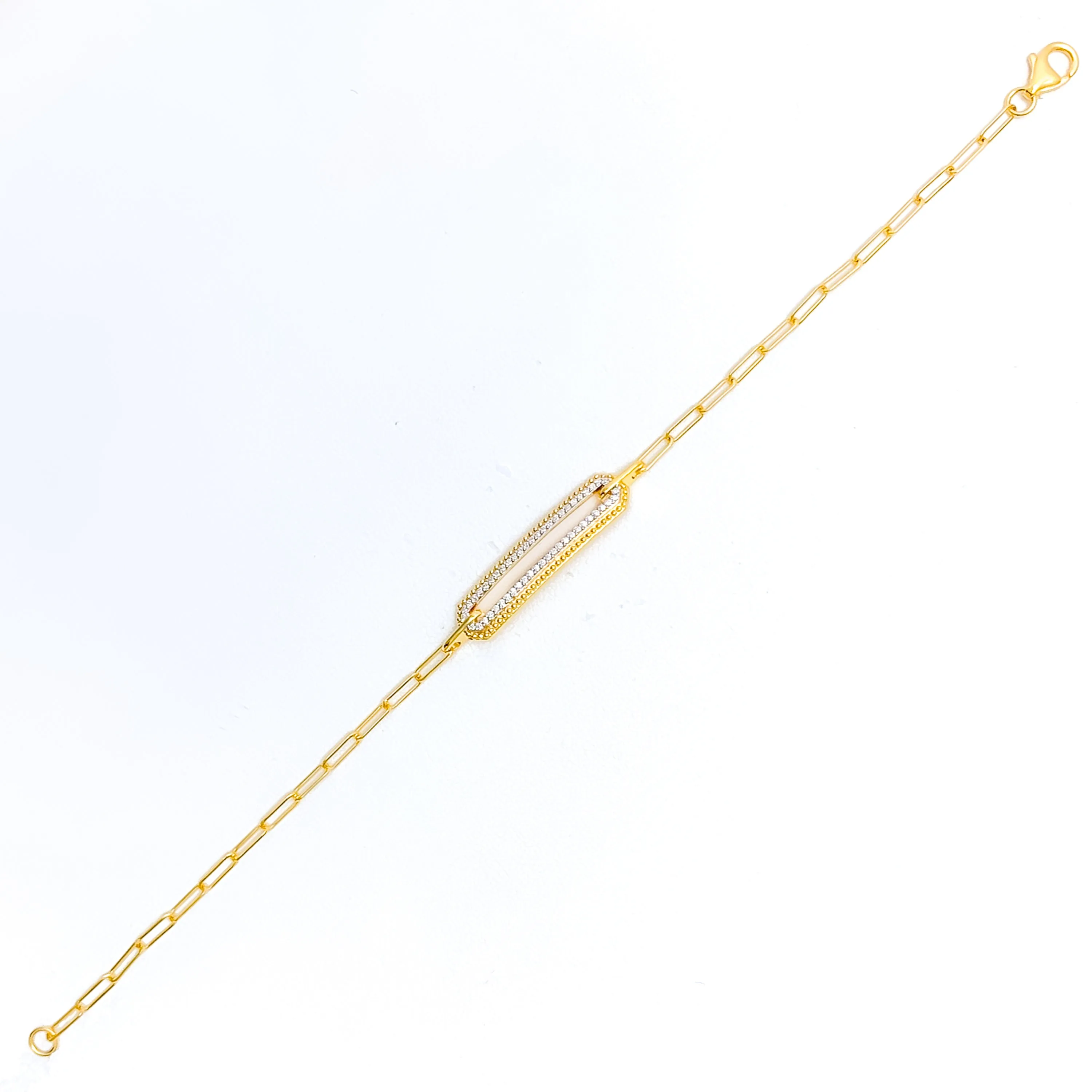 Minimalist Alluring Diamond   18k Gold Bracelet