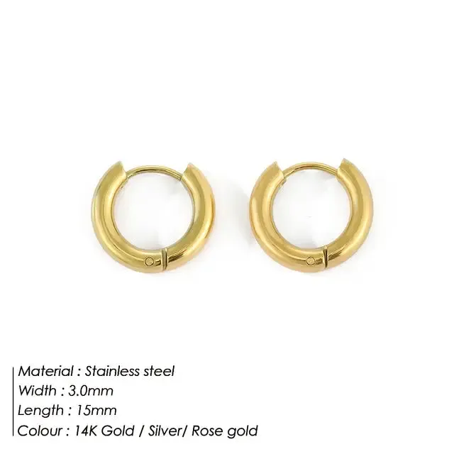 Minimalist Round Earrings