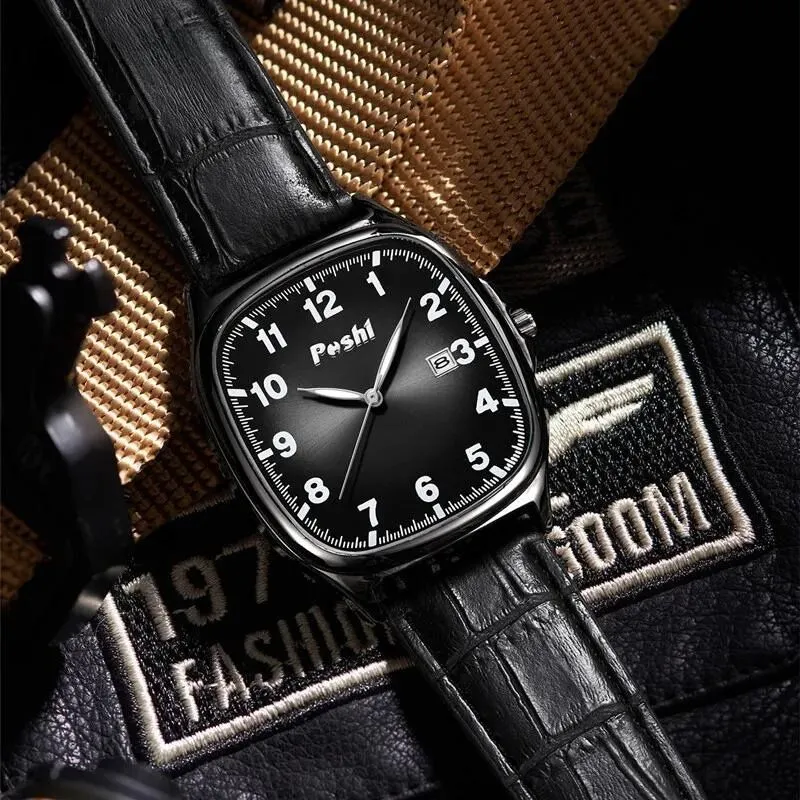 MODE LEATHER STRAP QUARTZ WATCH | Timeless Elegance Redefined