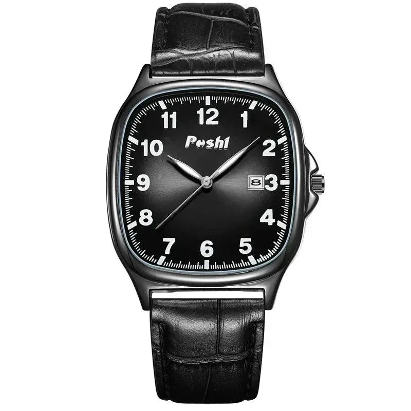 MODE LEATHER STRAP QUARTZ WATCH | Timeless Elegance Redefined