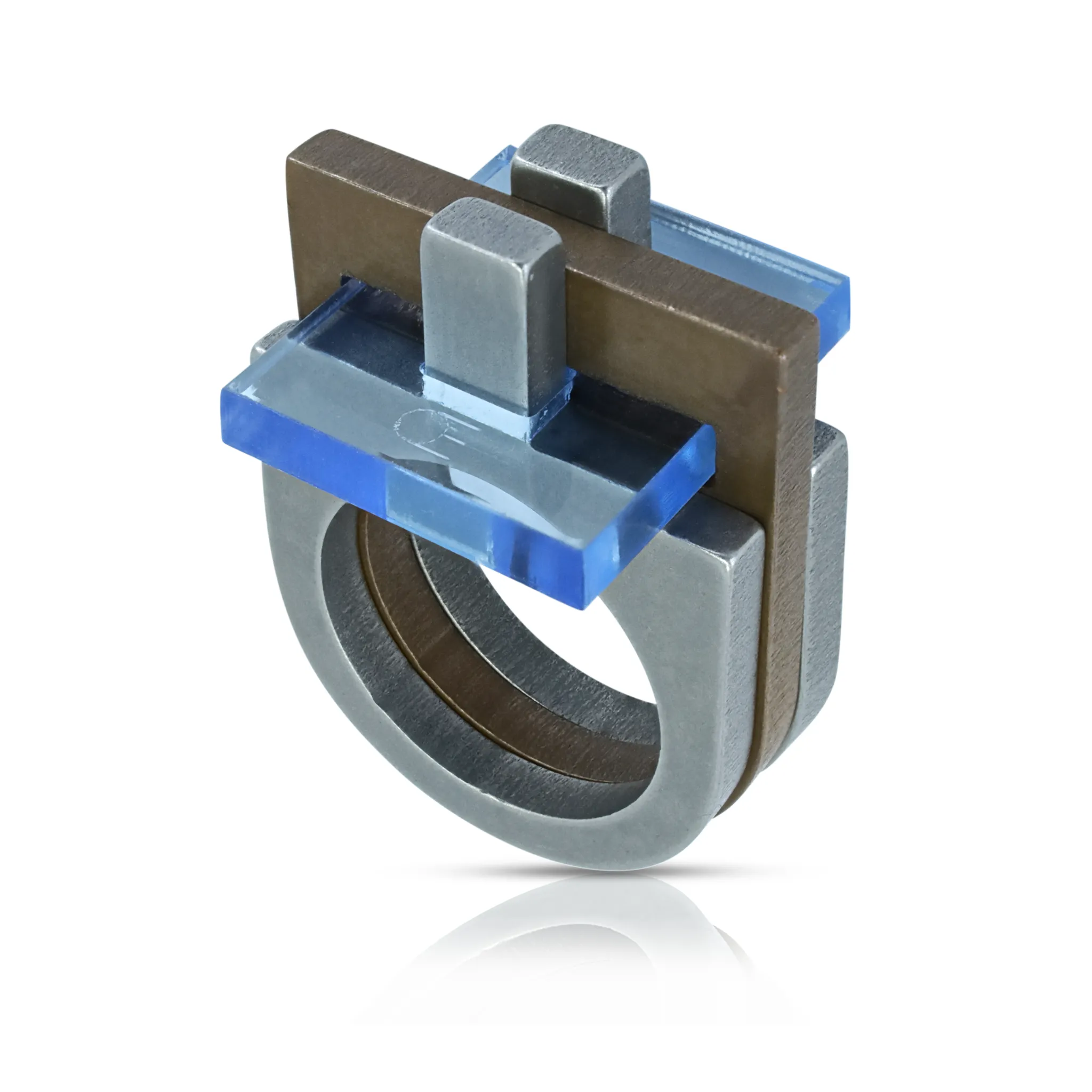 Modular Copper & Plexiglass Detalje Ring