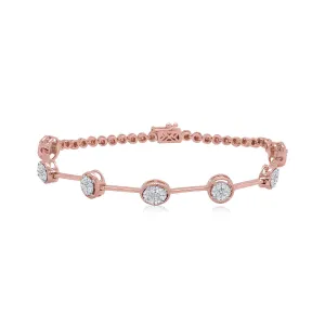 Multi Circlet Diamond Bracelet