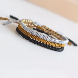 Multi Color Tibetan Buddhist Handmade Knots Lucky Rope Bracelet