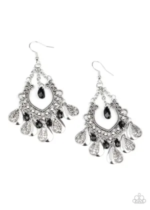 Musical Gardens Black Paparazzi Earrings