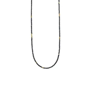 Natural Black Diamond Bead Noir Necklace