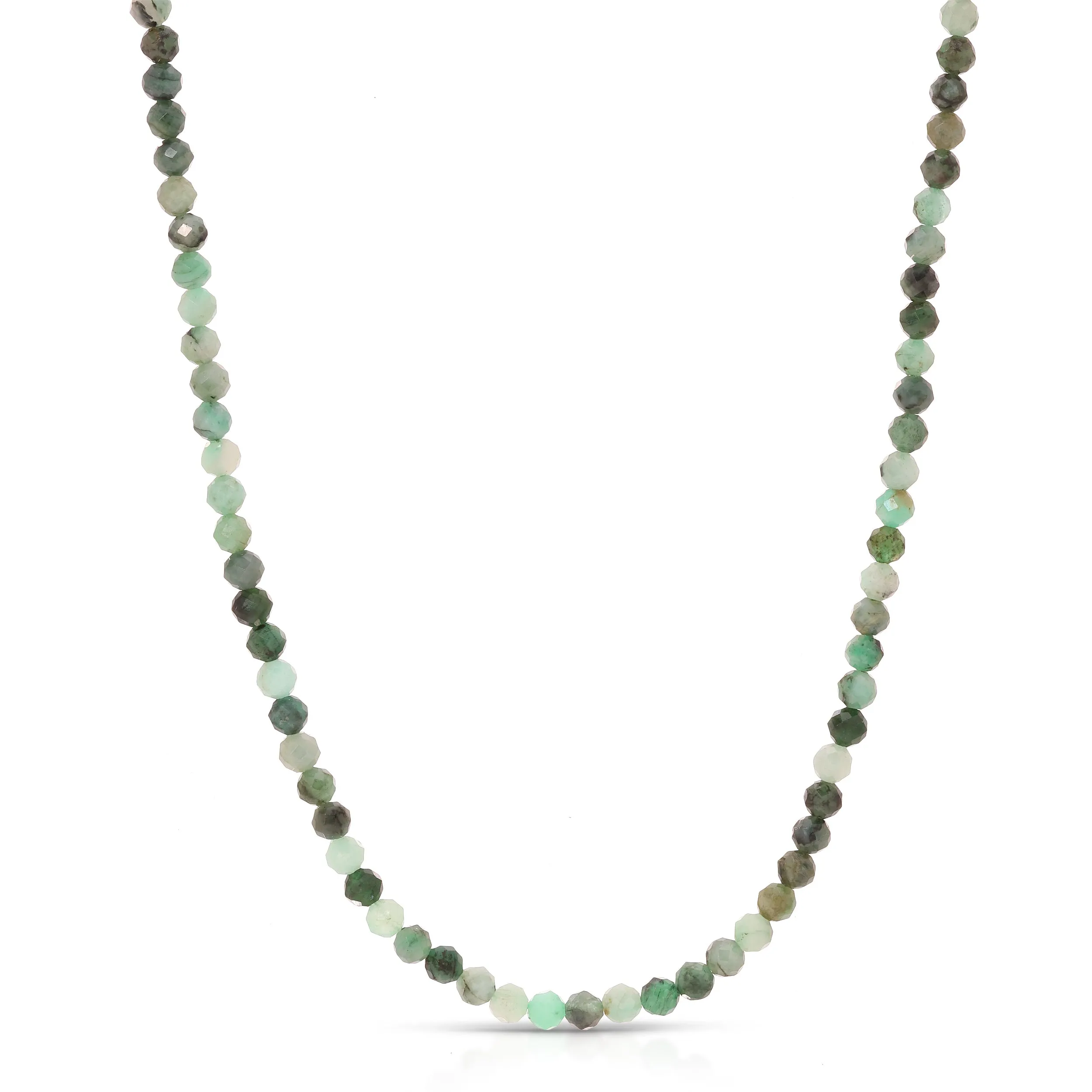 Natural Emerald Bead Necklace