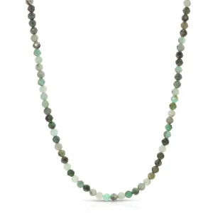 Natural Emerald Bead Necklace