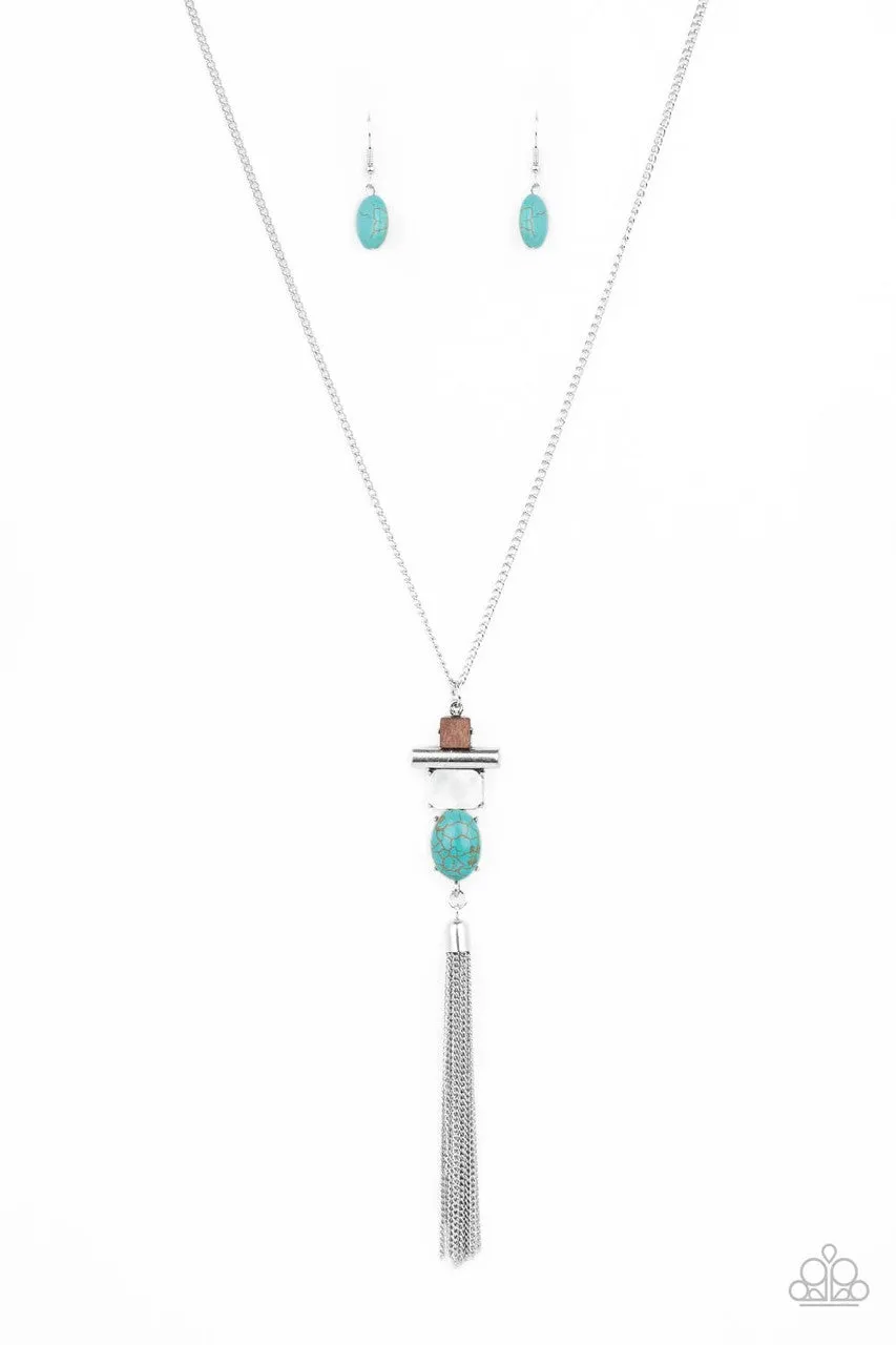 Natural Novice Blue Paparazzi Necklace