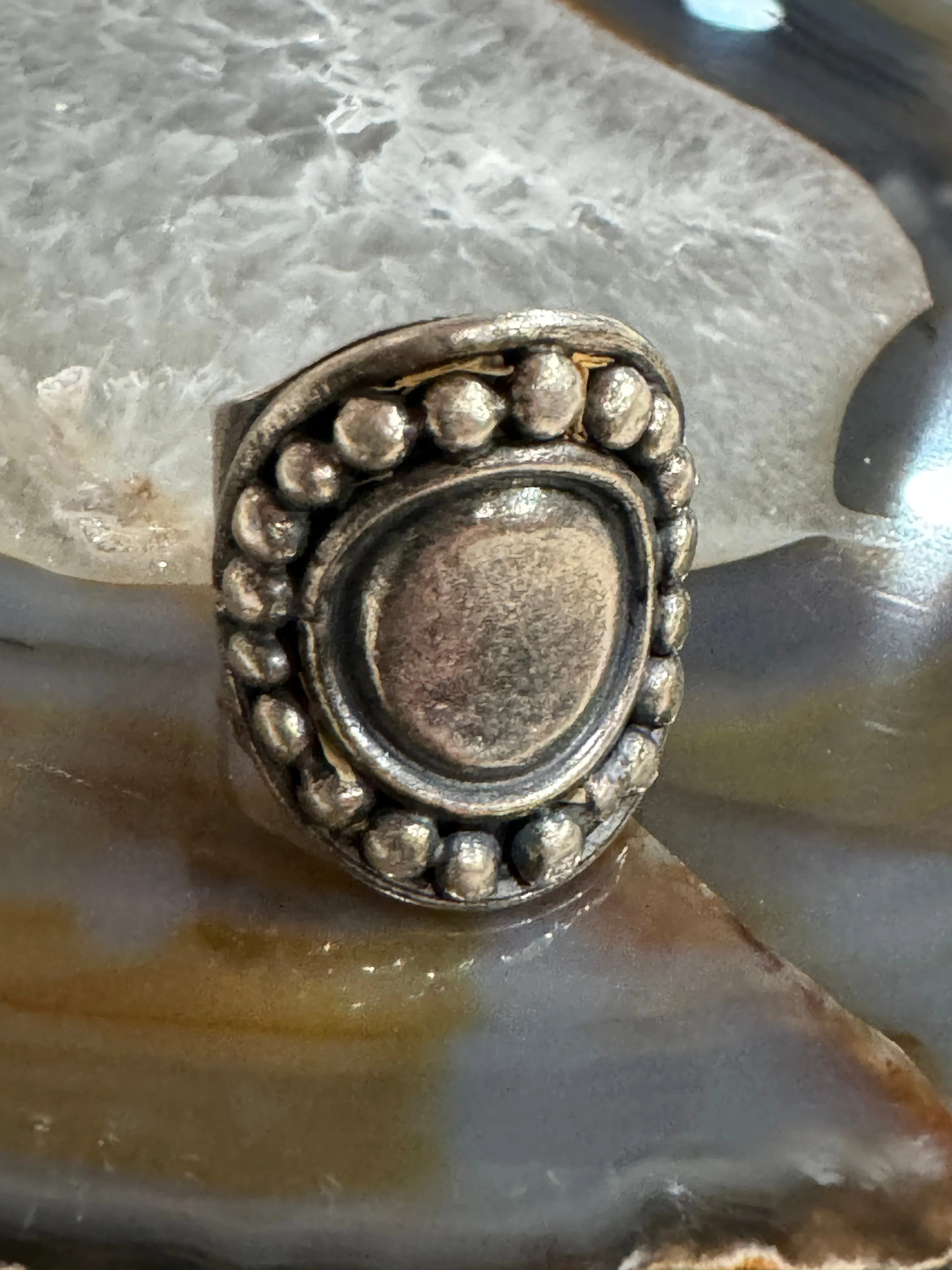 Navajo Pearl Style Adjustable Ring