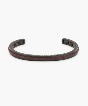 Navarch Cuff Bracelet 6mm in Mahogany/Black