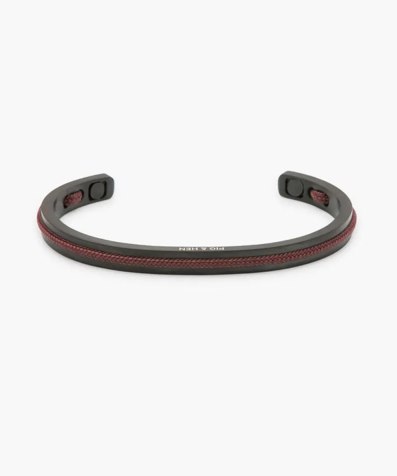 Navarch Cuff Bracelet 6mm in Mahogany/Black